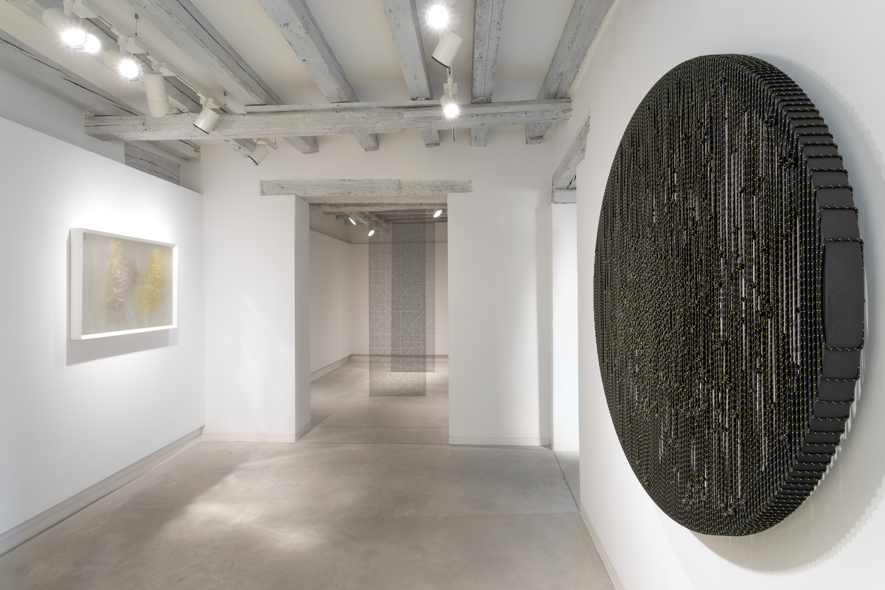  installation view of The Hidden Dimension, Chapter II, Maurizio Donzelli, Arthur Duff, Aldo Grazzi